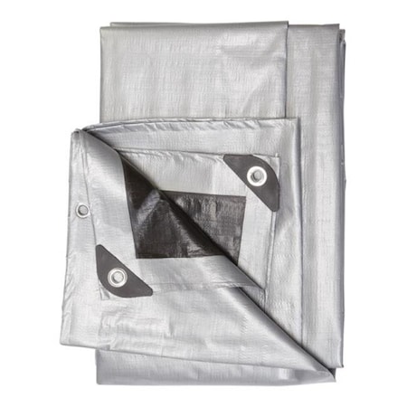 Projex PROJSB1020 Poly Tarps  Silver & Black - 10 X 20